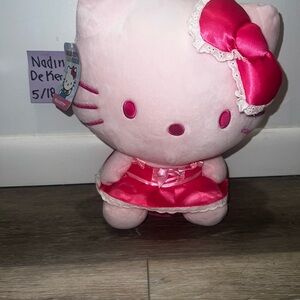 Hello Kitty Plush with Pink Dress and Bow
